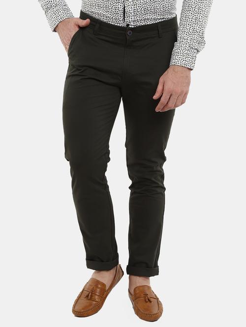 men solid mid rise chinos casual trouser - 19905290 - Very Small Image - 1