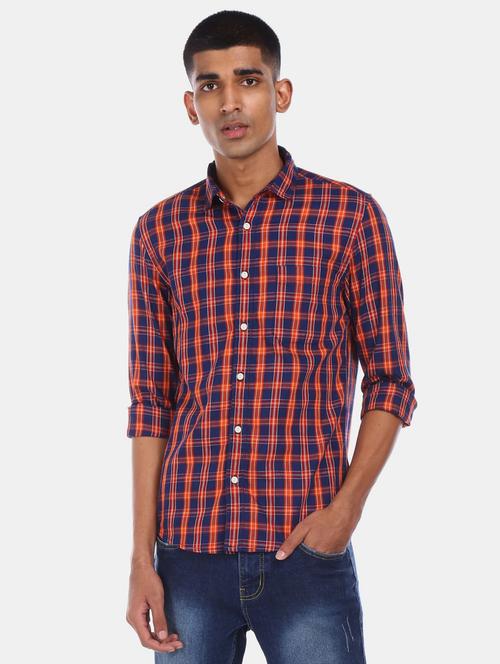 red cotton casual shirt - 19905924 - Very Small Image - 1