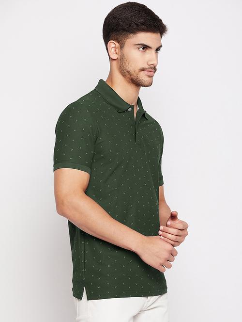 printed polo neck t-shirt - 19906152 - Very Small Image - 1