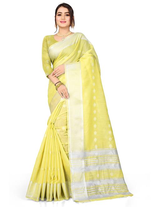 self design woven saree with blouse - 19906226 - Very Small Image - 1