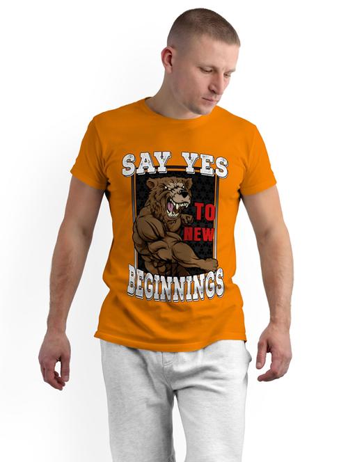round neck front print t-shirt - 19907706 - Very Small Image - 1