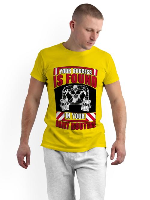 round neck front print t-shirt - 19907732 - Very Small Image - 1