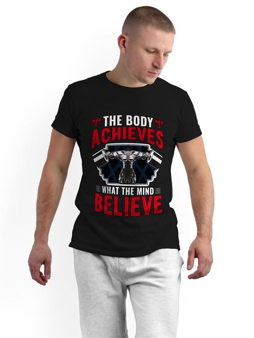 round neck front print t-shirt - 19907741 - Very Small Image - 1