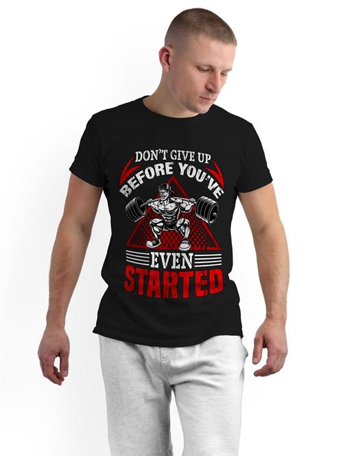 round neck printed cotton t-shirt - 19907765 - Very Small Image - 1
