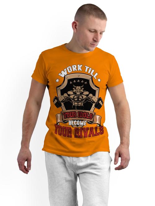 round neck printed cotton t-shirt - 19907770 - Very Small Image - 1