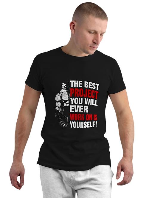 round neck printed cotton t-shirt - 19907801 - Very Small Image - 1