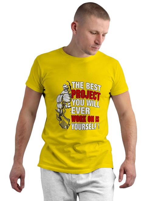round neck printed cotton t-shirt - 19907804 - Very Small Image - 1