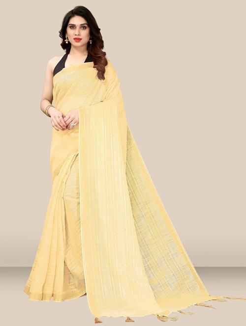 stripes woven saree with blouse - 19908158 - Very Small Image - 1