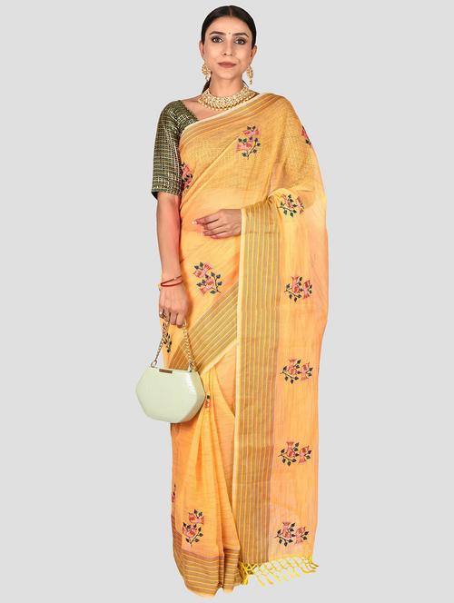 self design saree with blouse - 19908319 - Very Small Image - 1