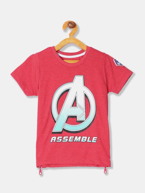 red printed half sleeves t-shirt - 19908555 - Very Small Image - 1