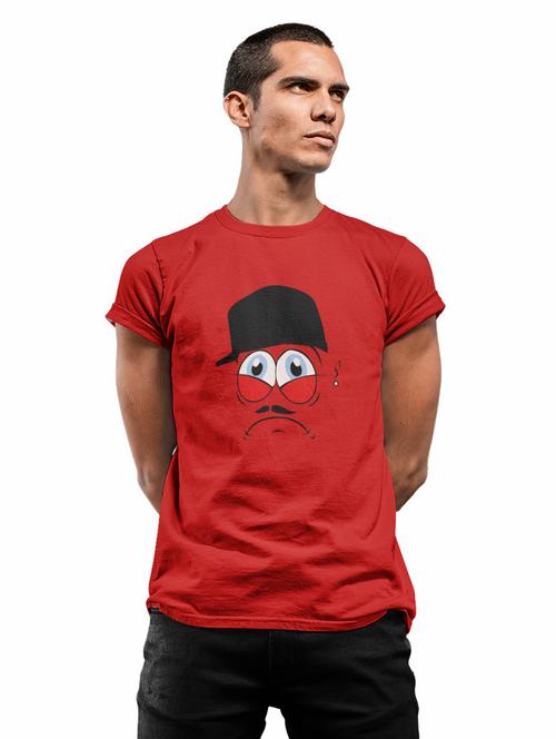 round neck chest printed regular t-shirt - 19909882 - Very Small Image - 1