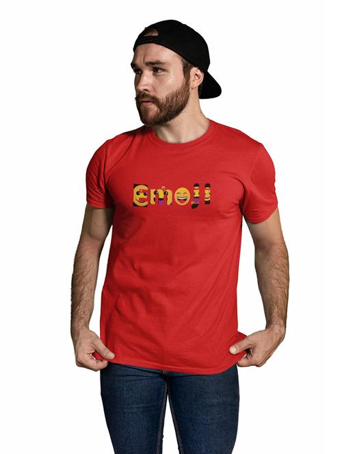 round neck chest printed regular t-shirt - 19909890 - Very Small Image - 1