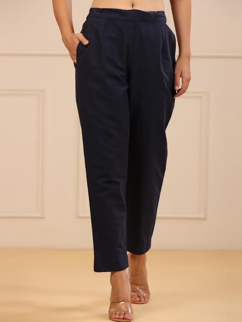 solid full length tapered pant - 19910184 - Very Small Image - 1