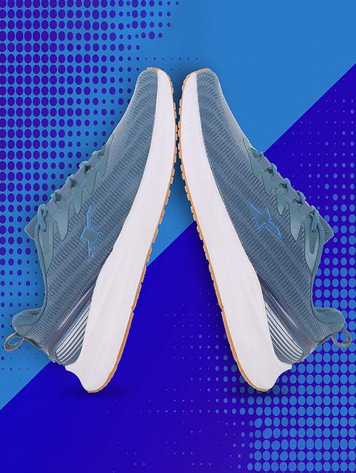 blue solid lace up sport shoe - 19910922 - Very Small Image - 1