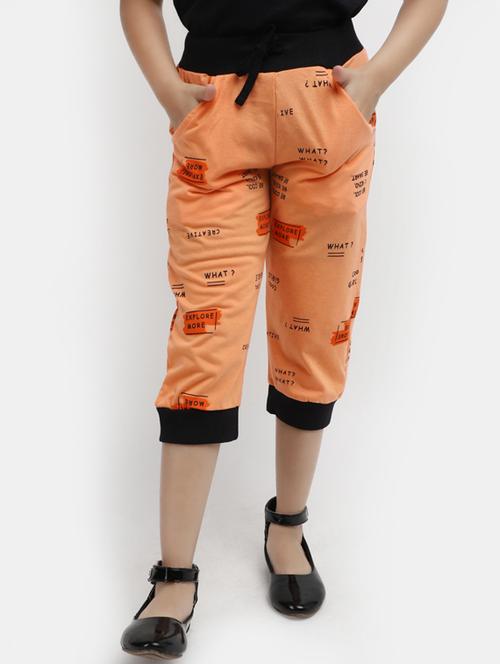 orange printed solid three fourth - 19912808 - Very Small Image - 1