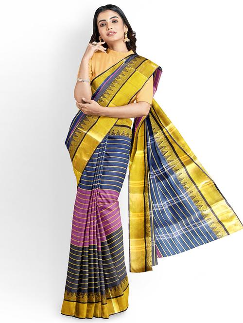 self design woven saree - 19913368 - Very Small Image - 1