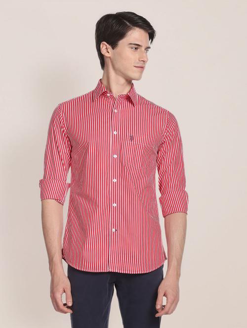 red cotton casual shirt - 19913517 - Very Small Image - 1