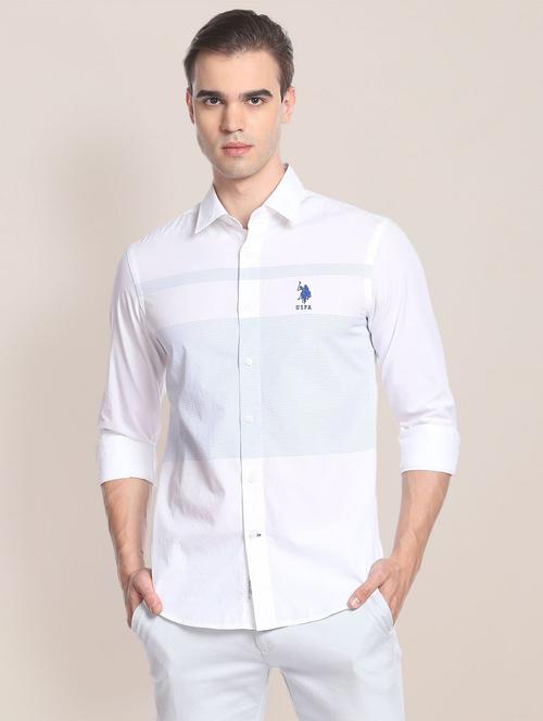 white cotton casual shirt - 19913571 - Very Small Image - 1