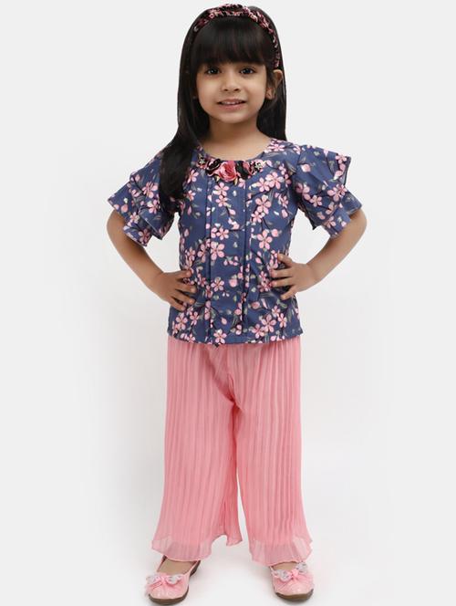 girls printed top and bottom twin set - 19913933 - Very Small Image - 1