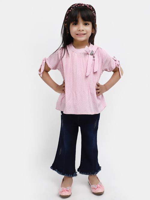 girls printed top and bottom twin set - 19914036 - Very Small Image - 1