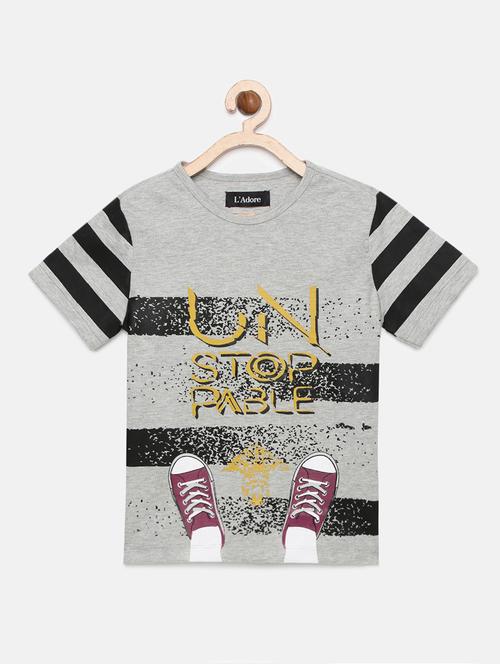 boys printed cotton t-shirt - 19914450 - Very Small Image - 1