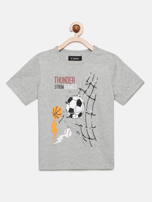 boys printed cotton t-shirt - 19914496 - Very Small Image - 1