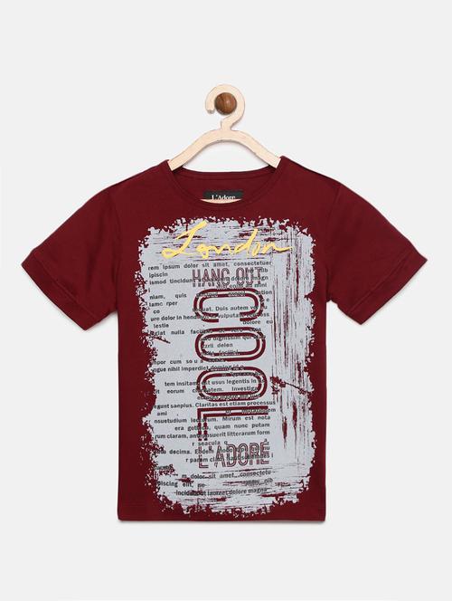 boys printed cotton t-shirt - 19914505 - Very Small Image - 1