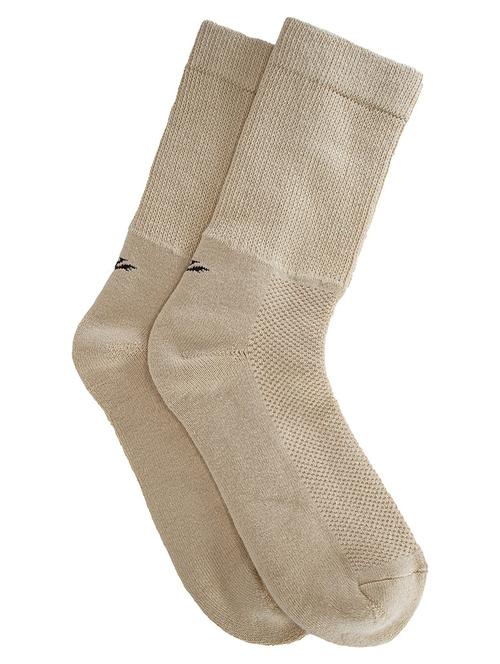 beige cotton above ankle length sock - 19914552 - Very Small Image - 1