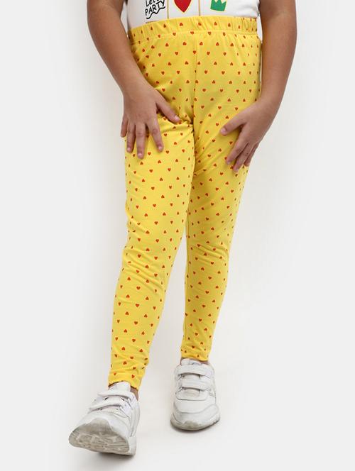 yellow printed legging - 19915379 - Very Small Image - 1