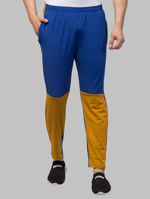 mid rise color block full length track pant - 19917060 - Very Small Image - 1