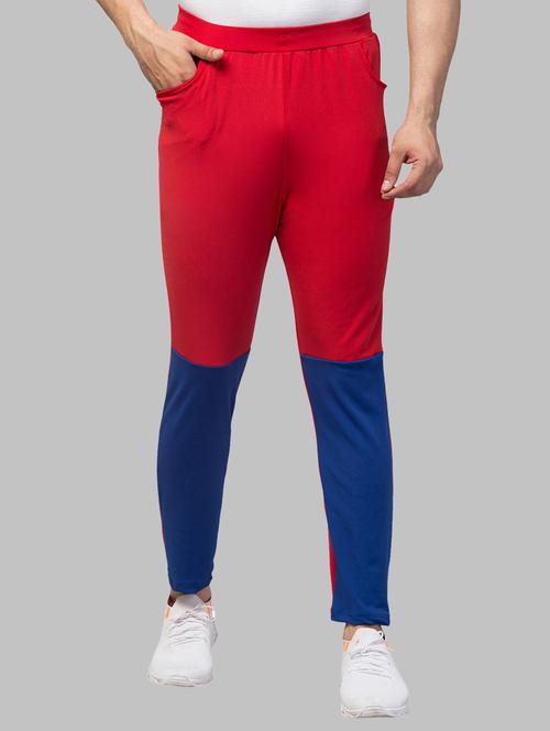 mid rise color block full length track pant - 19917063 - Very Small Image - 1