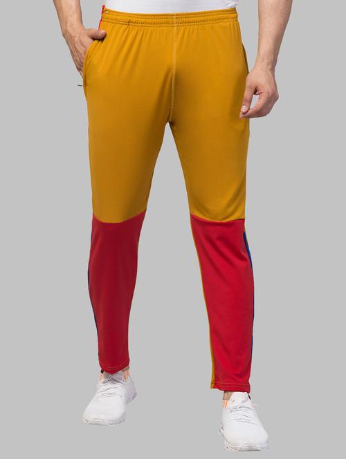 mid rise color block full length track pant - 19917067 - Very Small Image - 1