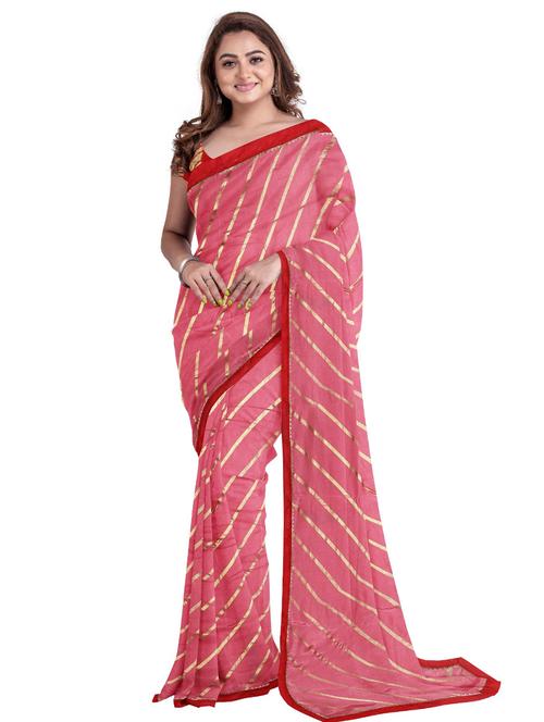 women's bordered royal blue colored saree with blouse - 19918257 - Very Small Image - 1