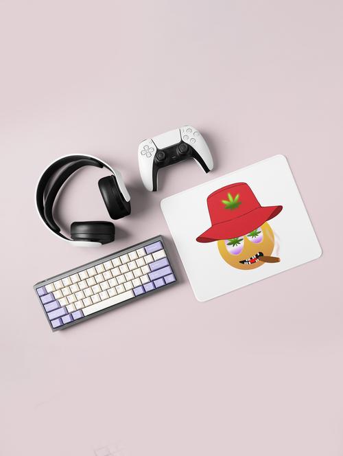 thug emoji- emoji printed mousepad for emoji lovers(20cm x 18cm) - 19918396 - Very Small Image - 1
