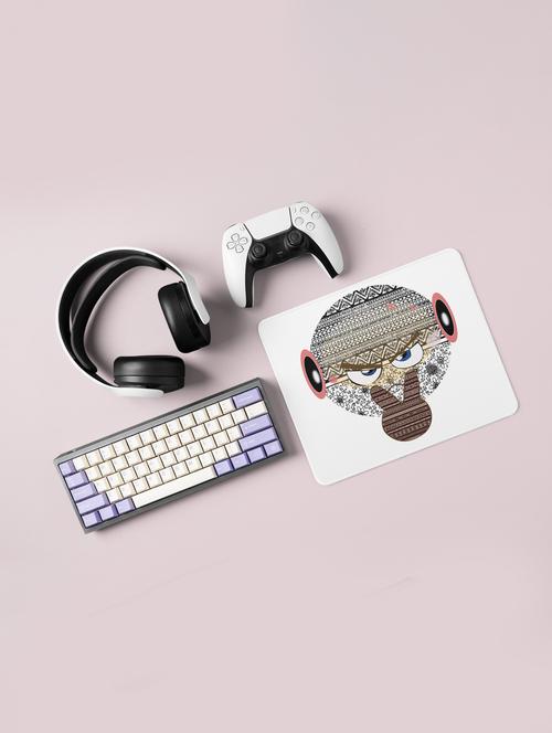i am watching you emoji in patterns- emoji printed mousepad for emoji lovers(20cm x 18cm) - 19918404 - Very Small Image - 1