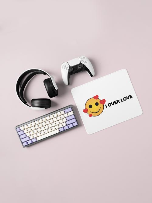 i over love emoji- emoji printed mousepad for emoji lovers(20cm x 18cm) - 19918438 - Very Small Image - 1