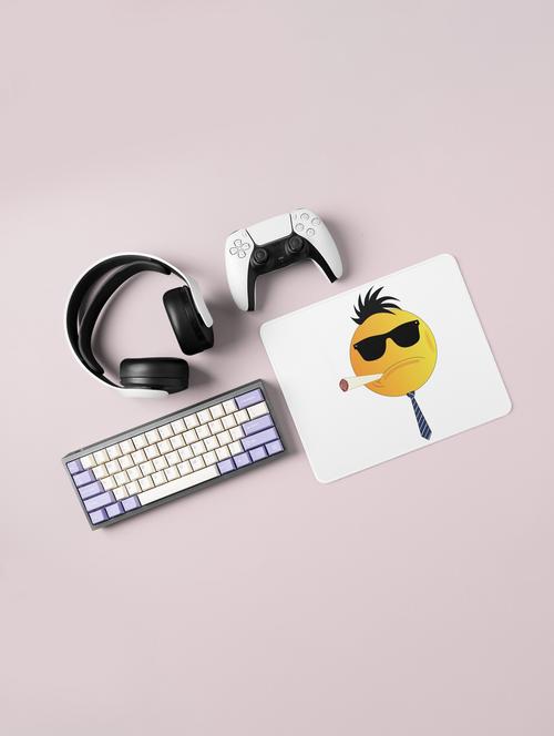 i am the boss emoji- emoji printed mousepad for emoji lovers(20cm x 18cm) - 19918460 - Very Small Image - 1