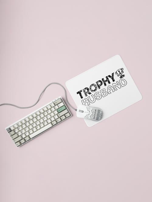 trophy husband- printed mousepad (20cm x 18cm) - 19918505 - Very Small Image - 1