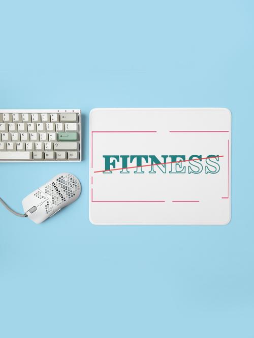 fitness text written in box - printed mousepad (20cm x 18cm) - 19918677 - Very Small Image - 1