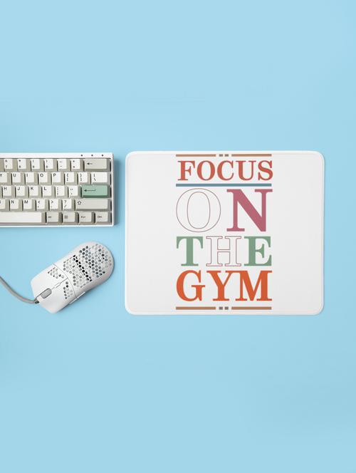 focus on the gym - printed mousepad (20cm x 18cm) - 19918678 - Very Small Image - 1