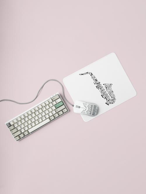 sexaphone printed mousepads for music lovers (20cm x 18cm) - 19918702 - Very Small Image - 1
