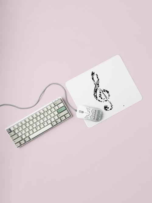 musical note printed mousepads for music lovers (20cm x 18cm) - 19918723 - Very Small Image - 1