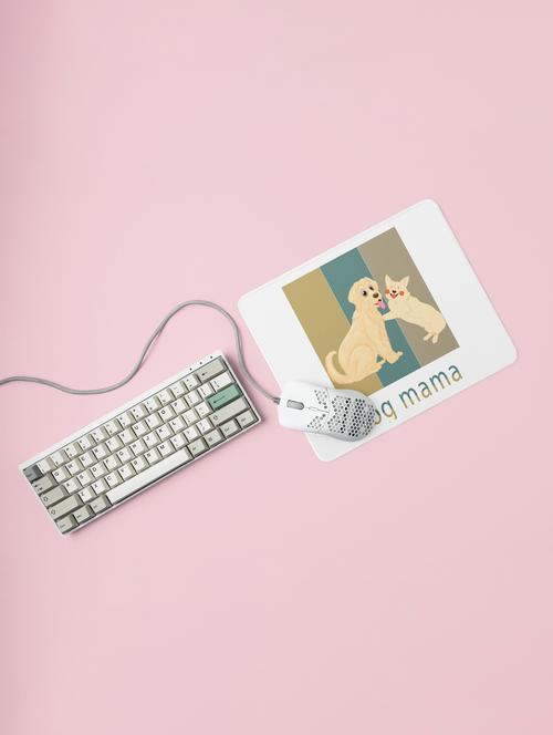dog mama -printed mousepads for pet lovers(20cm x 18cm) - 19918754 - Very Small Image - 1