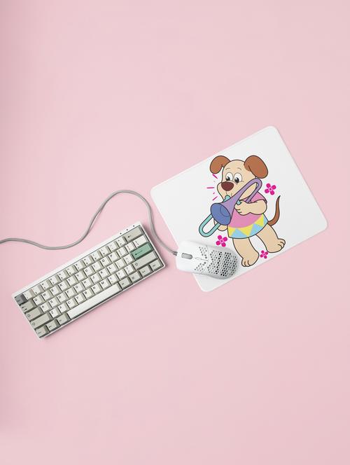cute puppy illustration -printed mousepads for pet lovers(20cm x 18cm) - 19918778 - Very Small Image - 1