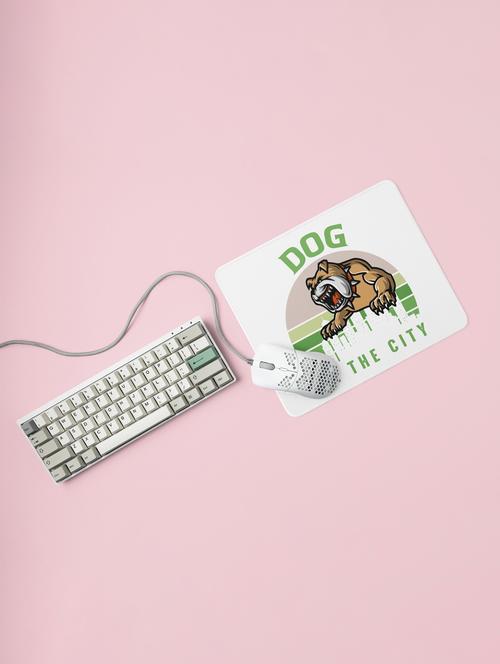 dog in the city -printed mousepads for pet lovers(20cm x 18cm) - 19918811 - Very Small Image - 1