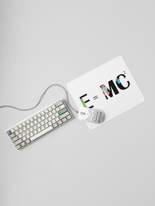 e=mc2 - printed mousepads for mathematics lovers(20cm x 18cm) - 19918859 - Very Small Image - 1