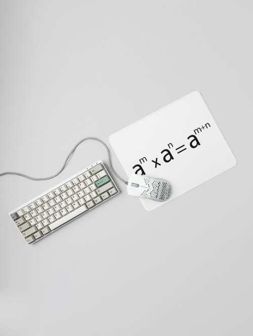 a square m x a square n=a square m+n - printed mousepads for mathematics lovers(20cm x 18cm) - 19918873 - Very Small Image - 1