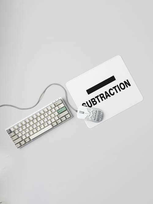 subtraction- printed mousepads for mathematics lovers(20cm x 18cm) - 19918885 - Very Small Image - 1