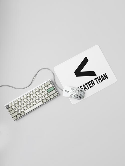 greater than- printed mousepads for mathematics lovers(20cm x 18cm) - 19918891 - Very Small Image - 1