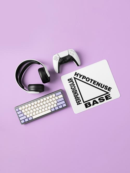 hypothenues, base, perpendicular - printed mousepads for mathematics lovers(20cm x 18cm) - 19918909 - Very Small Image - 1